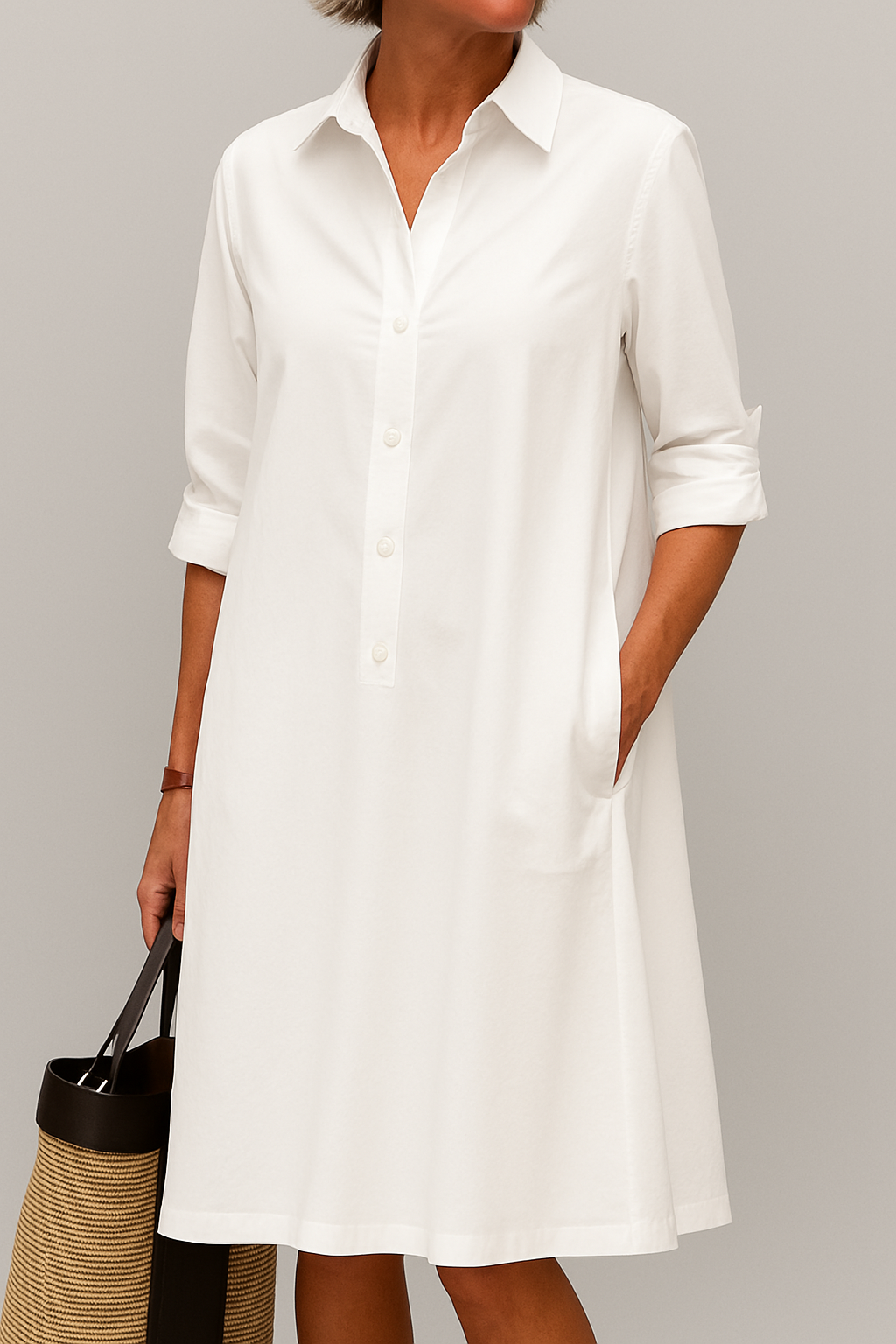 Daisy - Robe chemise à boutons
