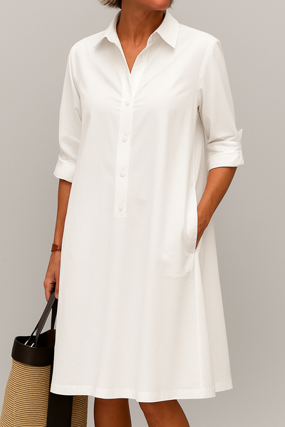 Daisy - Robe chemise à boutons