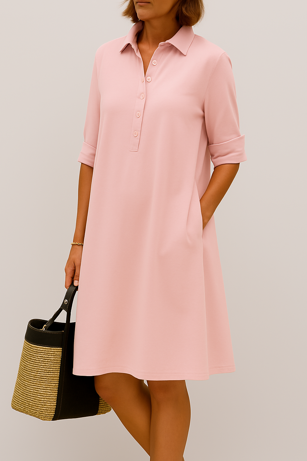 Daisy - Robe chemise à boutons