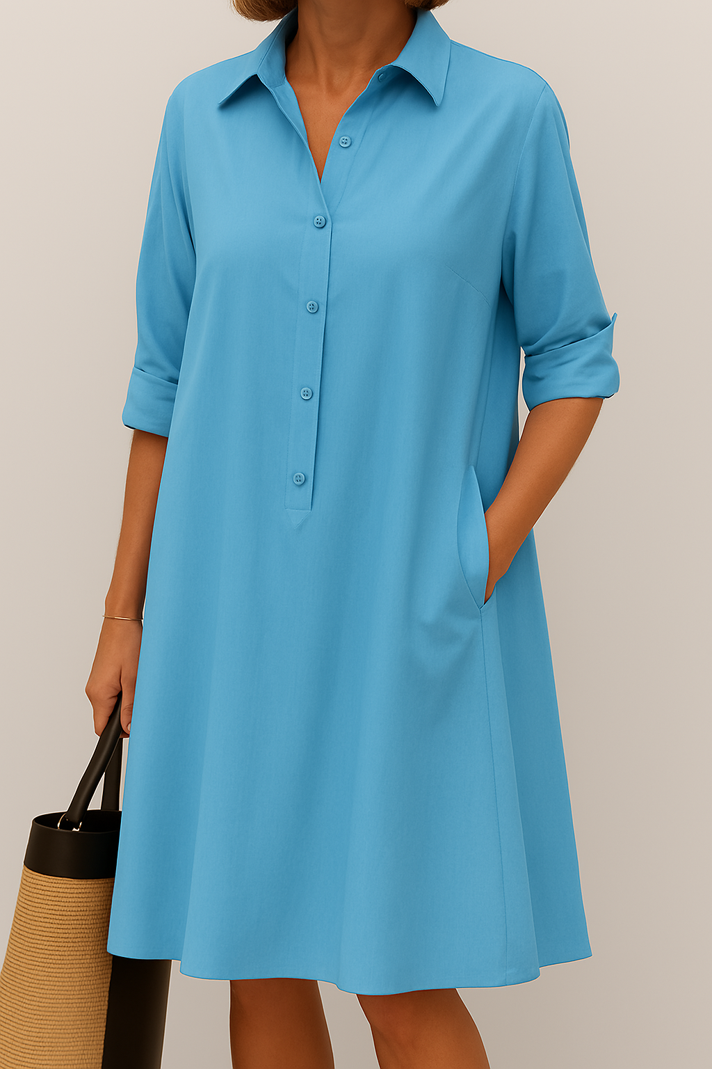 Daisy - Robe chemise à boutons
