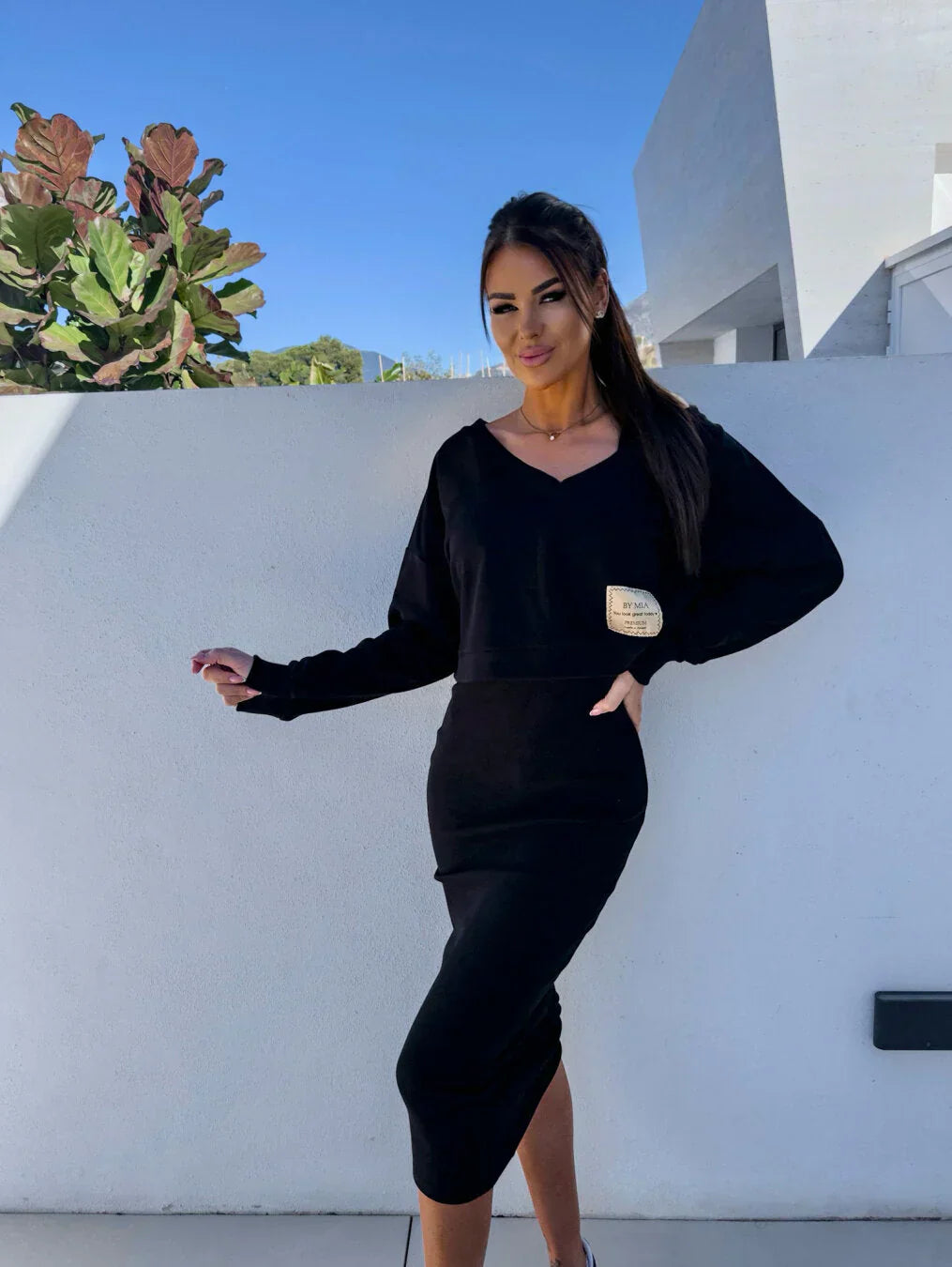 Laurine – Ensemble décontracté robe & sweat-shirt