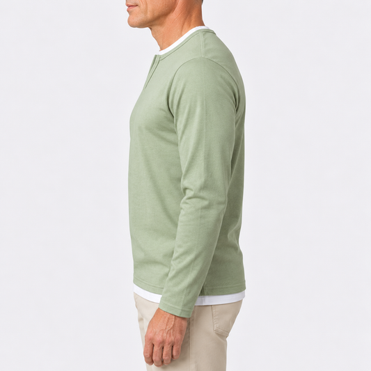 Owen Notch-Neck Knit Sweater